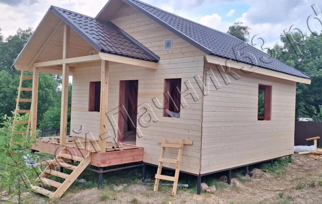 5 Каркасный дом Д-158, 7.5x6м, 42 М², Московская область, г.  Лосино-Петровский, р.п. Свердловский (22)